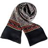 UK_Stone Sciarpa da uomo in 100% pura seta, motivo cachemire a pois, stile vintage, doppio strato, da uomo, Taglia unica