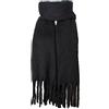 SoulQool Sciarpa lunga da donna invernale scialle sciarpe tinta unita avvolge lana filatura nappa coperta lunga stola regali da donna