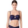 Lovable Reggiseno Balconcino con Ferretto e con Spalline Rimovibili e Stecche Laterali in Pizzo | Sostegno Massimo | Allure Atelier Donna, Viola Scuro 34C - 3C