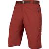 Endura Hummvee Cycling Shorts with Liner | Detatchable Liner | Urban and Trail Shorts | Padded Comfort | Cargo Storage | Clickfast Shorts, Red, 2XL