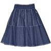 OVJENTSK Gonna A Ruota In Denim Casual Estiva Da Donna con Pantaloncini, Gonna Da Tennis In Jeans con Elastico In Vita, Gonna Da Golf A Pieghe Di Base A Vita Alta per Lavoro E Scuola, Blu Navy, Taglia Unica