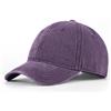 Zylioo Cappello da baseball XXL per teste grandi, morbido cappello da papà lavato a corona, berretto in denim oversize per uomo donna golf, viaggi, uso quotidiano, Viola scuro, XL-XXL