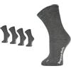 Vitopia MAXX 4 paia di calzini extra larghi speciali per gambe gonfie - Calzini sanitari sopra gesso e bendaggio, con soffice stelo senza gommini, unisex, antracite., 47-50 Große Größen
