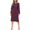 Merry Style Camicia da Notte Manica Lunga Donna 91LW1 (Melanzana (Manica Lunga), XXL)