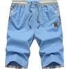 Djtnzdm Pantaloncini Uomo Cotone Cargo Estivi Eleganti Casual Elastico Bermuda Chino Shorts Classico Pantaloncini Corti Uomo con Tasche