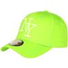 Hip Hop Honour Berretto NY Verde Fluo Cotone Tendenza Visiere Baseball Stazky, verde, Taglia unica