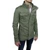 Mat Sartoriale Giubbotto Casual Uomo Verde 100% Cotone Giubbino Primavera Estate Parka Trench da M a 3XL