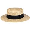 LIPODO Boater Paglietta Donna Uomo Made in Italy Cappello da Sole in Paglia di frumento Cappello da gondoliere Copricapo con Fascia in Gros-Grain Primavera Estate