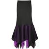 ISP Inspired Costumes Costume da donna Ursula con gonna - Sirenetta Villain, nero e viola