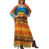 L-Peach Maxi Abito da Spiaggia da Donna Copricostume da Bagno Kaftano Lungo Vestito Kimono Mare Spiaggia