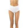 SIELEI 6 Pezzi Slip Maxi Donna in Cotone 5101 Invisible Cotton Si È LEI Bianco 3/M