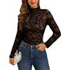 Aranmei Body Donna Sexy Completi Intimi Pizzo Lingerie Scollo V Babydoll Trasparente Biancheria Intima, Strisce Nero Body, S