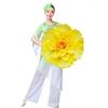 MDSIOKHJ Ombrelli Di Peonia Puntelli di danza della peonia artificiale seta del fiore nozze for le riunioni festa, lo spettacolo celebrazione festival Per La Danza(Yellow,50CM)
