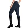 DMVOD Pantaloni da Equitazione da Donna Active Silicon Grip Full Seat Pantaloni da Equitazione per Le Donne, Navy, M