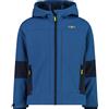 CMP Bambini Softshell Hoodie giacca, bluestone-b. blue, 128