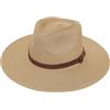 Wildarms Cappello Panama Classico in Paglia per Uomo e Donna - Traspirante con Protezione Solare UV, Design Elegante a Tesa Piana, Leggero e Regolabile - Ideale per Spiaggia, Viaggi, Marrone Banda Marrone
