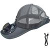 Generico Cappello con Ventilatore A Energia Solare - Tesa Larga Ricaricabile USB e Traspirante,Cappello Rinfrescante con Ventilatore Solare | per attività Outdoor Escursionismo Ciclismo e Sport