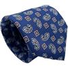 CARACCIOLO Cravatta uomo Sartoriale in seta - Squisita fattura ed elegante varietà (ORIENTAL BLU)