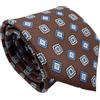 CARACCIOLO Cravatta uomo Sartoriale in seta - Squisita fattura ed elegante varietà (VINTAGE MARRONE)