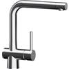 SCHOCK - Miscelatore Laios Monocomando Canna a Ponte Dritta Acciaio Inox