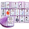 HONTOUSIP 32 schede flash per sentimenti/emozioni per bambini, set di carte educative speciali per l'apprendimento di routine, perfette per asili, insegnanti, terapisti dell'autismo (11 x 7,6 cm)