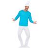 Funidelia Costume Ufficiale dei Puffi per uomo, Include top, pantaloni con copristivali, coda e cappello, Taglia XL - Completo per adulti per feste, Carnevale e Halloween