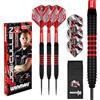 WINMAU Freccette Joe Cullen Rockstar 20 g Set di freccette in ottone con ali e penne per freccette incl. carta punti