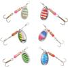 TOYANDONA Esche Artificiali Richiamo per Pesci 6 Pezzi in Lega di Alluminio Leggere con Gancio Triplice Resistenti e Facili da Trasportare per Pesca in Laghi e Torrenti