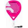 ianoni Racchetta da padel in fibra di carbonio+superficie 3D con nucleo in schiuma EVA Memory Flex+borsa per il trasporto -Super Power-Pink