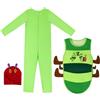 QUILSTM Divertente costume da bruco di Halloween per bambini, travestimento | per eventi scolastici, compleanni e feste stagionali. Divertente costume da bruco