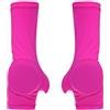 LOVIVER Parapolso Pattinaggio su Ghiaccio Bambini Manicotto Protezione Mano Polsiera Cuscino Palmare Imbottito Design Aderente Elastico con Laterale Estesa, Rosa Rossa, M