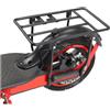 Sandyseptember Portapacchi posteriore pieghevole resistente per Xiaomi M365 1s scooter elettrico in metallo con facile installazione per viaggi quotidiani finitura rossa (nero)