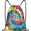 EDPXKL Borsa con coulisse da donna con stampa di orso danzante del Ringraziamento, impermeabile, ideale per il calcio, zaino portatile da viaggio, perfetto per palestra, shopping, sport e yoga.