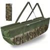 Sandyseptember Imbracatura pieghevole per pesca alla carpa, borsa a rete resistente, portatile da 117 cm, con manici rinforzati, contenitore compatto
