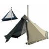 harayaa Tenda da Campeggio Piramidale Tenda Rifugio Tenda a Due Posti Tenda con Jack per Stufa con Palo Centrale in Lega di Alluminio E Barriera Antineve