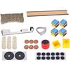 Generisch Kit di riparazione per stecche da biliardo da 10 cm, set di ricambio per stecche da biliardo e cubetti di gesso per tavolo da biliardo