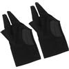 Garneck 2 Pezzi Guanti da Biliardo Tre Dita per Mano Poliammide, Resistenti All'usura e Facili da Pulire, per Sport in Ambienti Umidi