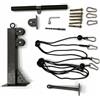 Ronyme Chest Training Equipment Pulley Home Gym Macchina Carrucole Stazione Cavi Barra Trazioni Struttura Acciaio Cambi Rapidi Impugnature E Corde Adatto per , Combinazione Barra Corta