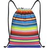 EDPXKL Zaino con coulisse, stampa a righe, marsupio pieghevole per sport e palestra, borsa grande personalizzabile con coulisse, ideale per viaggi e spiaggia, 36x42 cm