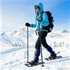 LPERTGFHU Racchette da neve per uomo e donna, 63 x 21 cm, in alluminio leggero, con legatura, borsa per il trasporto, regolabili, per escursioni invernali, blu
