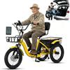 Generic Triciclo elettrico pieghevole per adulti Premium 48V13Ah, 7 marche, pneumatici Ancho 18x3.0, cestas Delantera&Trasera, Pantalla LCD, Bocina y Faro LED, Autonomia 45Km