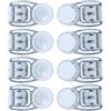 Vaguelly Clip di Ricambio per Occhialini da Nuoto 4 Pezzi Plastico | Cinghia 10-13mm, Anti Scivolo, Vacanze Estive, Goggle Clips Swim Goggles Clip