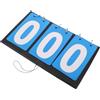 FOYTOKI Tabellone Segnapunti Basket Portatile Blu in PVC Display Digitale a 3 Cifre per Punteggio Preciso e Alta visibilità per Partite Outdoor