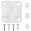 AKOOSY Kit 4 Set Cerniere di Ricambio per Cooler in Plastico Viti di Montaggio, Compatibilità Versatile e Design Estetico per Raffreddatori e Ghiacciaie