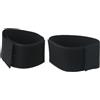TIANHENGMart Cavigliere da ginnastica per allenamento, in nylon elastico, aiuto per il posizionamento del piede per danza, yoga, principianti, fascia elastica regolabile da 26,5 a 40 cm (1 paio) (nero)