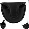 Yeaxxsqy Copricapo per Putter a Mazza Rotonda Impermeabile in PU 4, 72x5 con Fodera in Peluche, Copertura per Mazza da Golf per Maschio Femmina