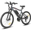 SAMEBIKE 26 "Hardtail bicicletta elettrica, 13AH batteria rimovibile 90KM gamma (PAS), alta coppia motore Mountain E-Bike, forcella sospensione bicicletta elettrica per adulti