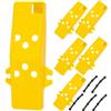 Gadpiparty 5 Set Protezione per Lame di Trapano da Ghiaccio Elastico Flessibile in Plastica ABS per Pesca sul Ghiaccio Accessorio Invernale Resistente e Portatile
