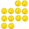PACKOVE 12 Pezzi Palline da Golf per Allenamento Indoor Leggere e Portatili in Pe Colore Giallo per Pratica e Miglioramento del Gioco dei Giocatori