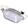 BESTOMZ Marsupio Doppia Cerniera Regolabile in Pvc Semitrasparente da Donna e Design Hands Free per Viaggi e Attività All'aperti